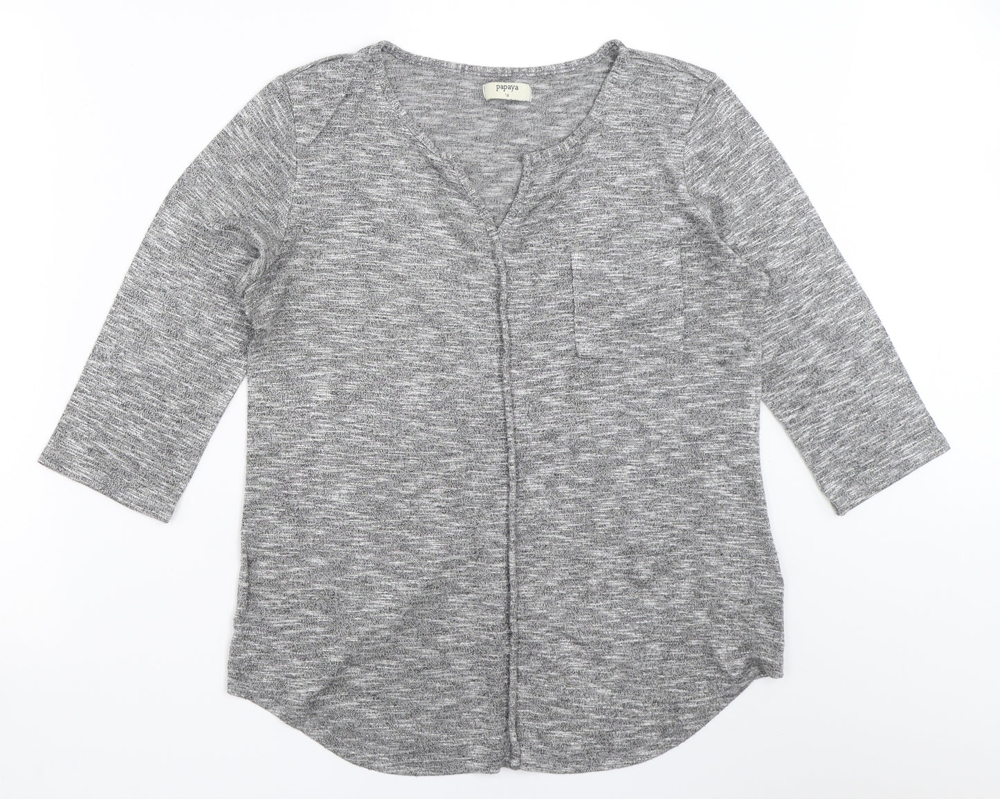 Papaya Womens Grey   Pullover Jumper Size 16