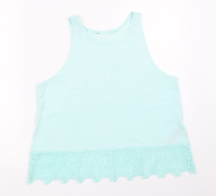 New Look Womens Green   Basic Tank Size 12