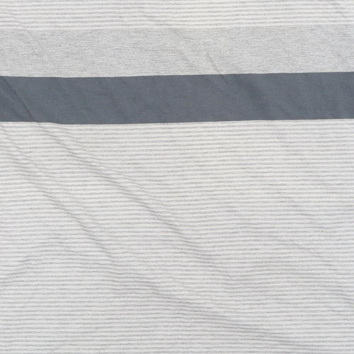 Maine New England Mens Grey Striped   T-Shirt Size 2XL