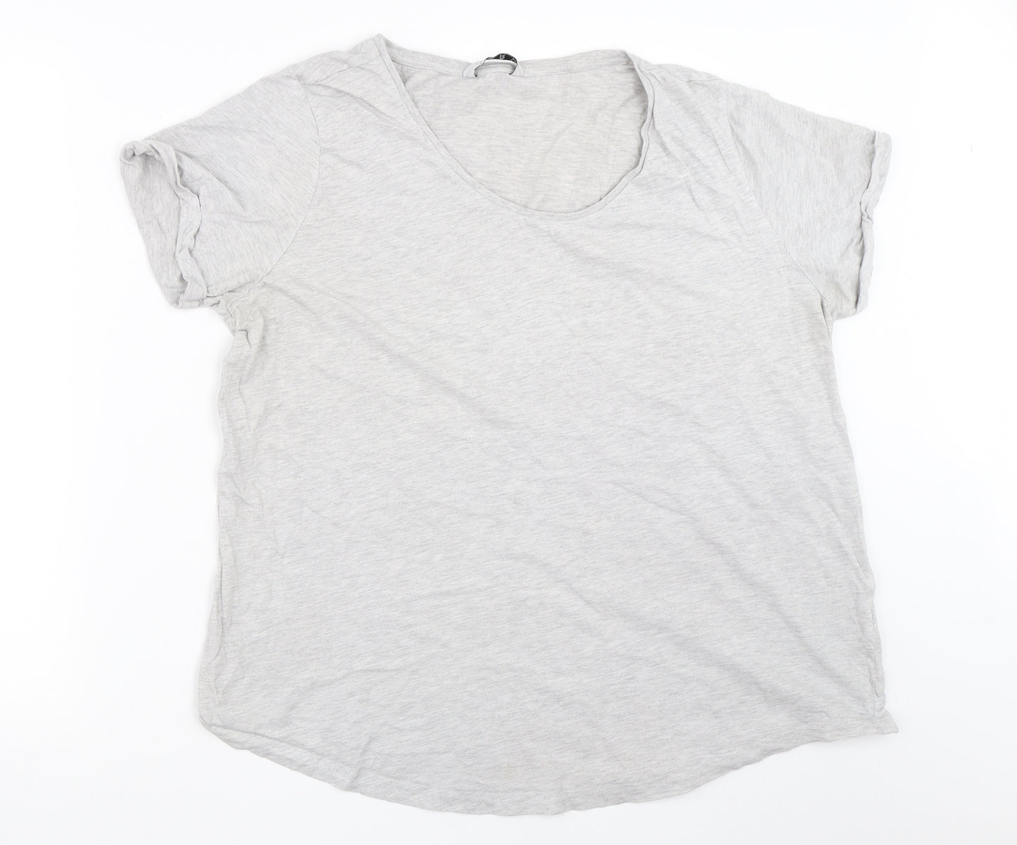 Very Womens Grey   Basic T-Shirt Size 18