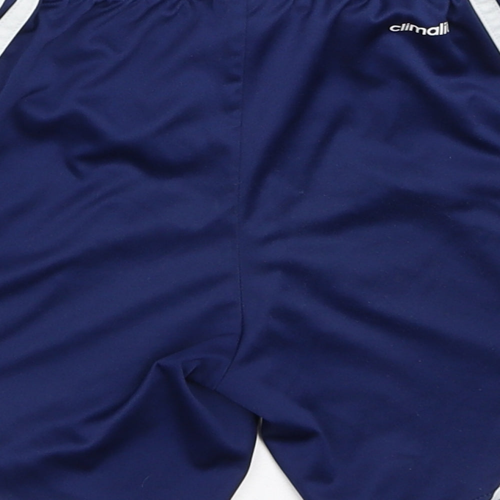 adidas Boys Blue   Sweat Shorts Size S
