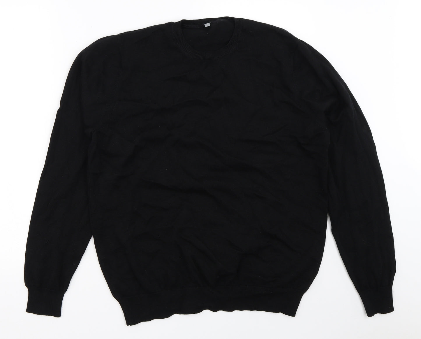 Marks and Spencer Mens Black   Pullover Jumper Size L