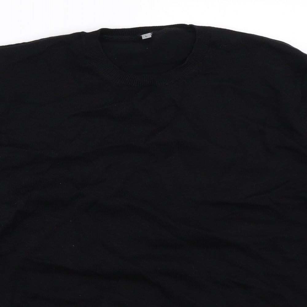 Marks and Spencer Mens Black   Pullover Jumper Size L