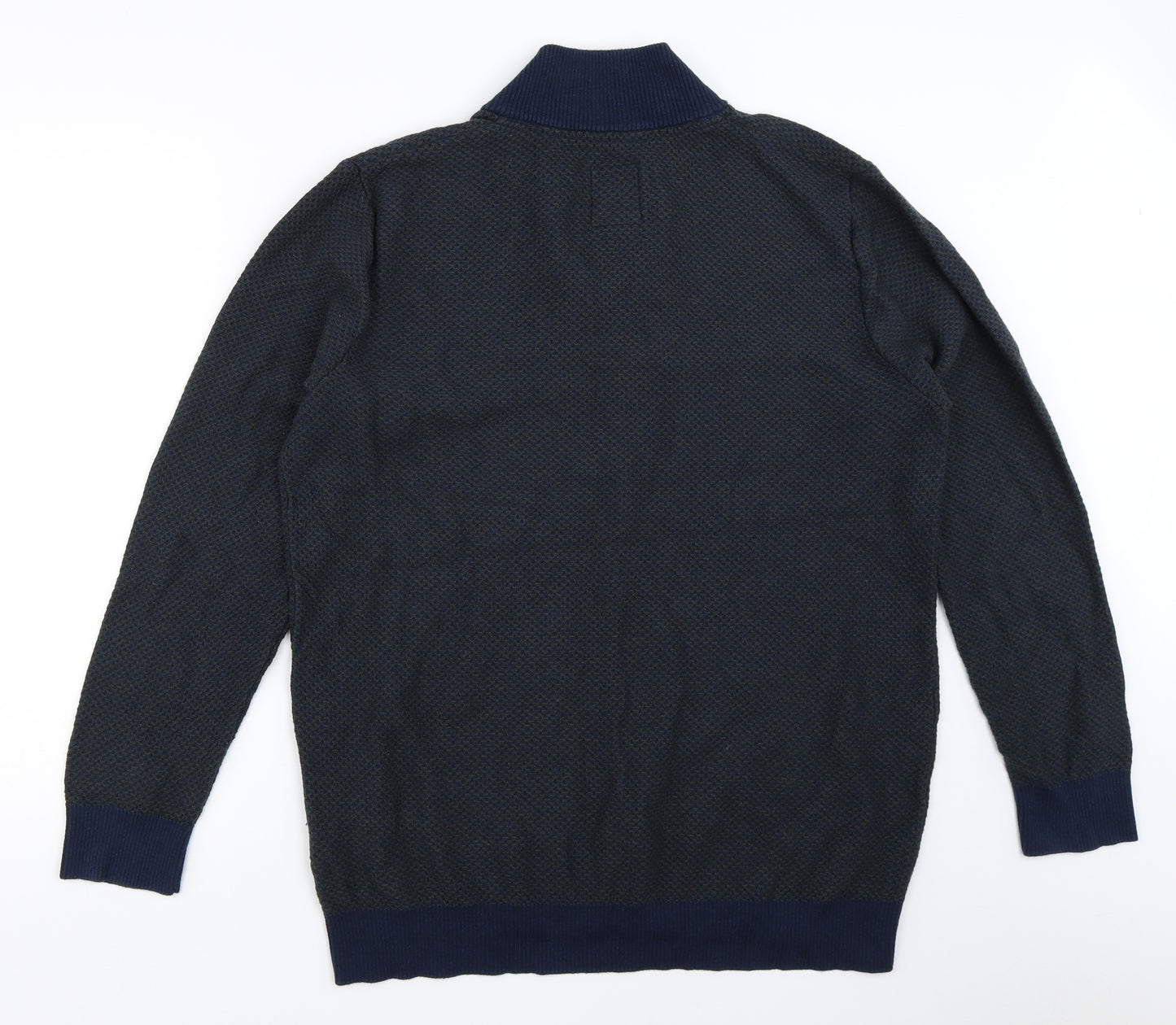Fat Face Mens Blue   Henley Sweatshirt Size XL
