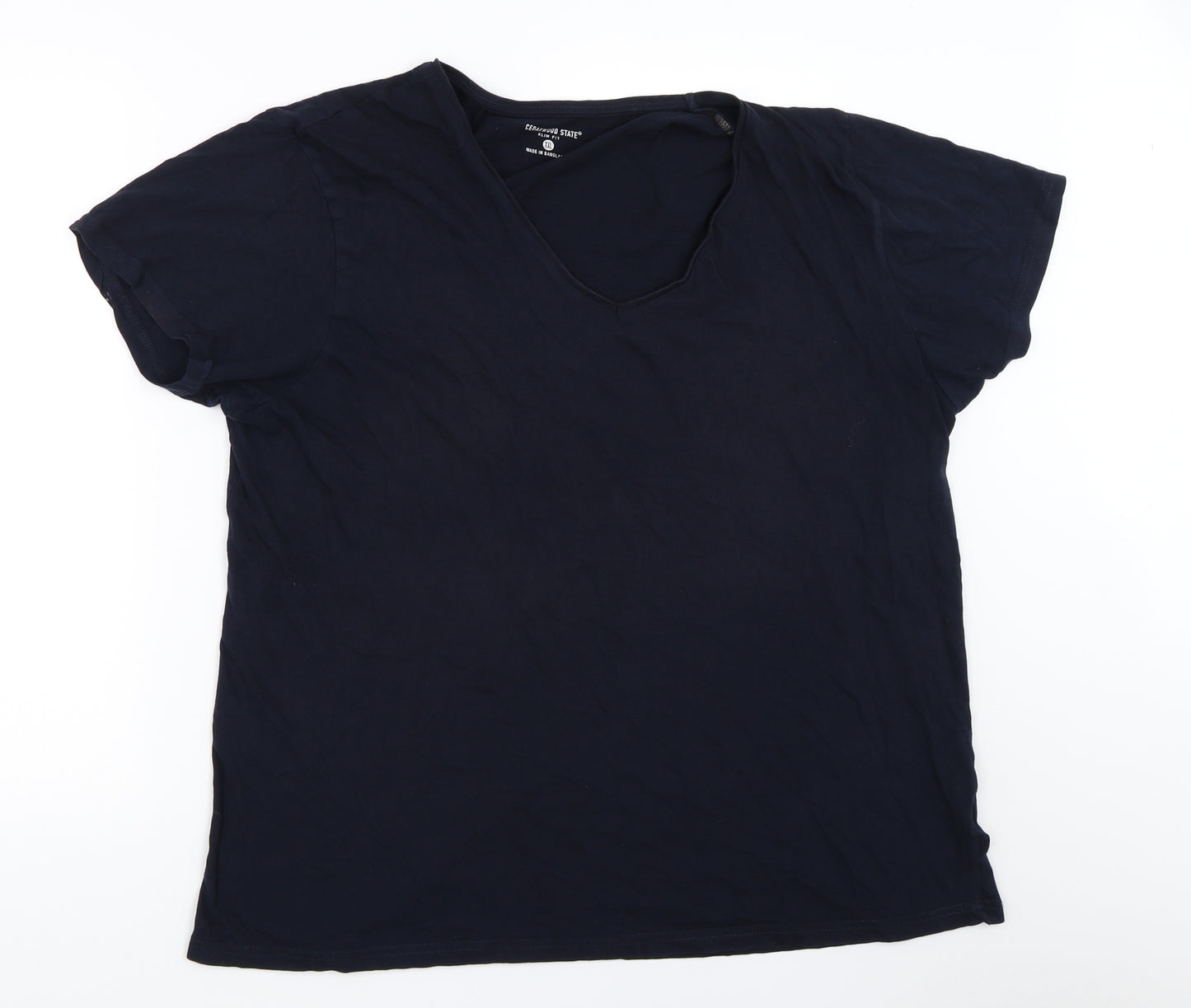 Cedar Wood State Mens Blue    T-Shirt Size 2XL