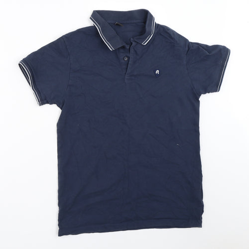 Replay Mens Blue    Polo Size M