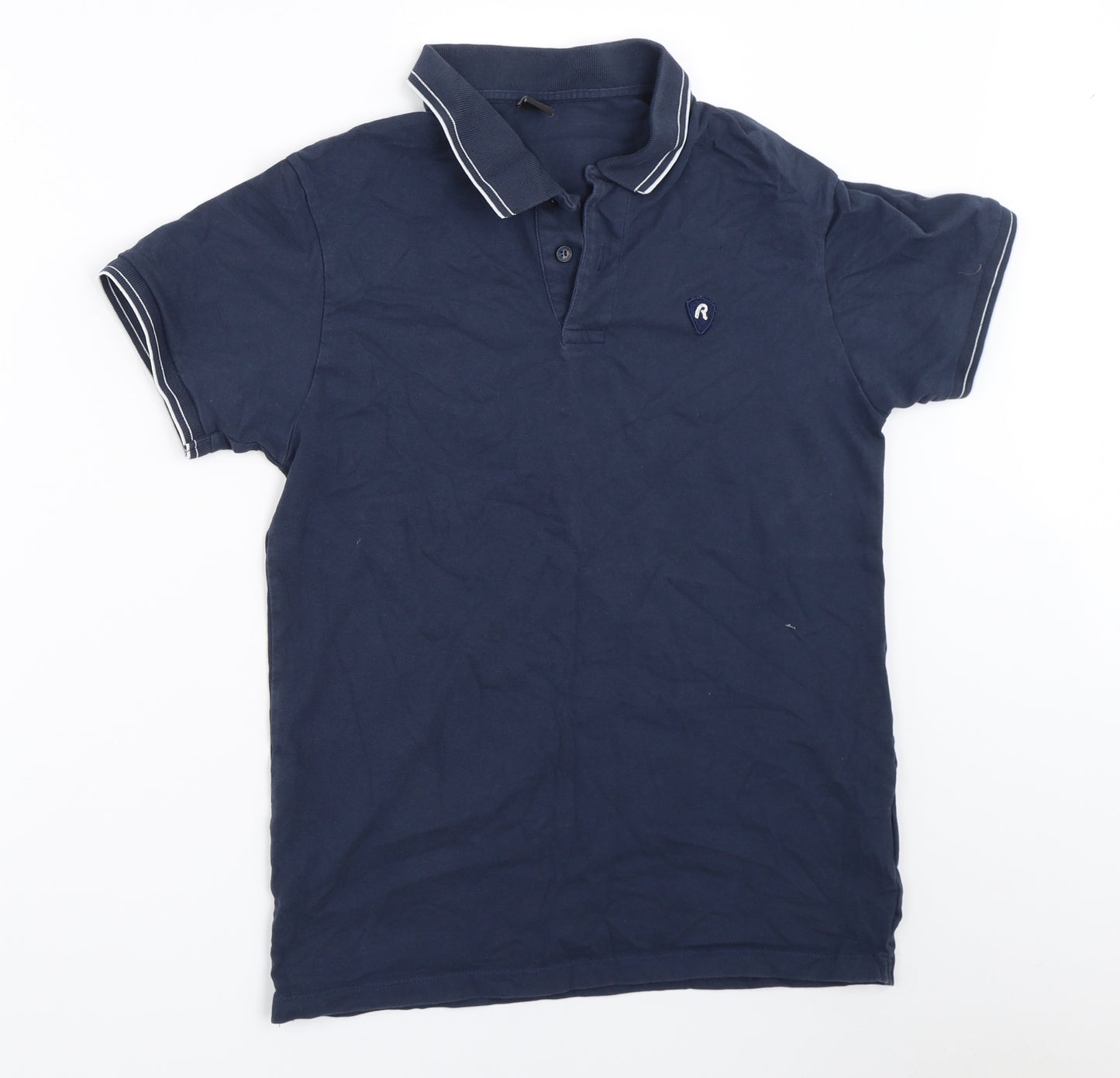 Replay Mens Blue    Polo Size M