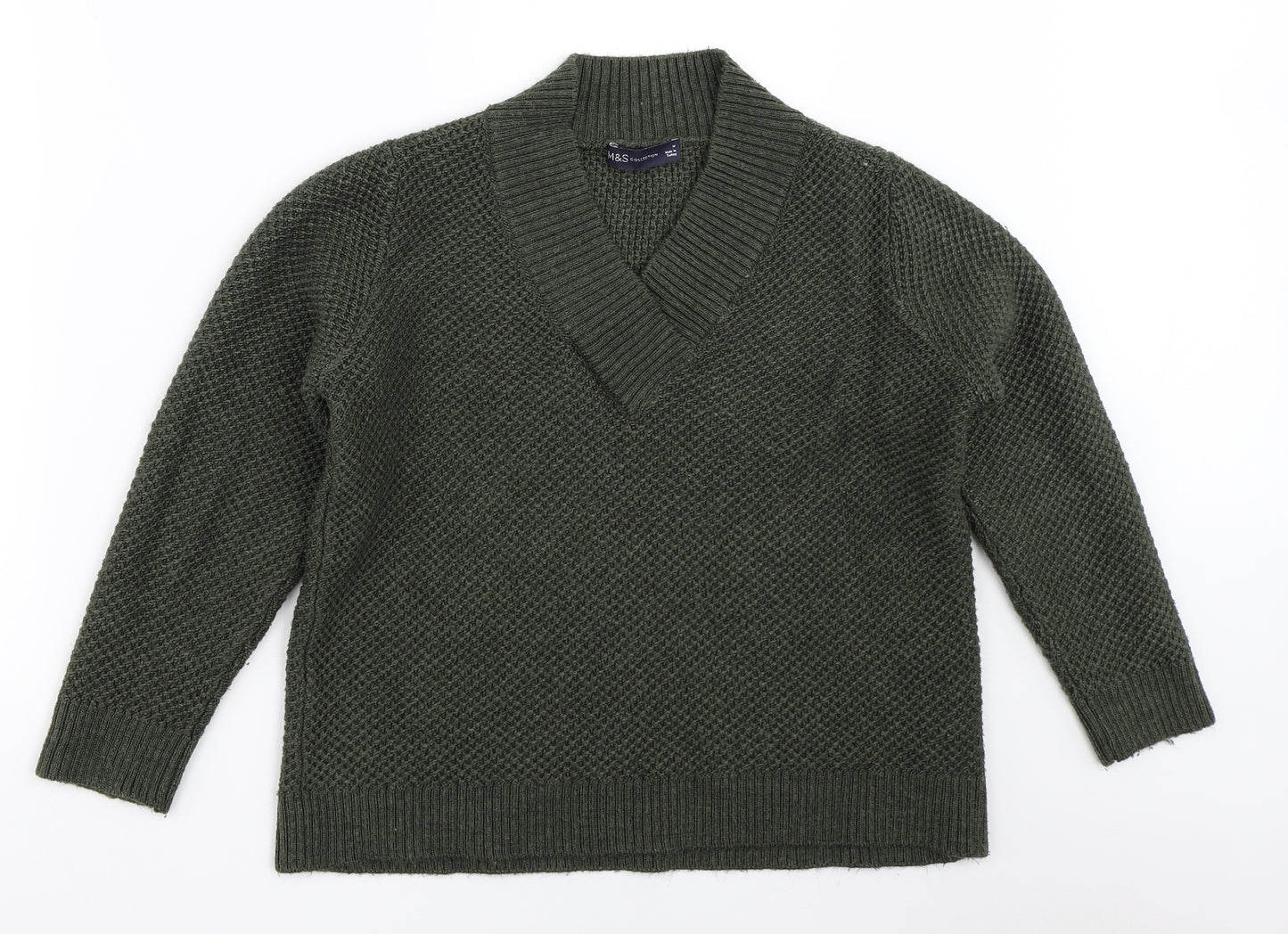 Marks and Spencer Womens Green   Pullover Jumper Size M