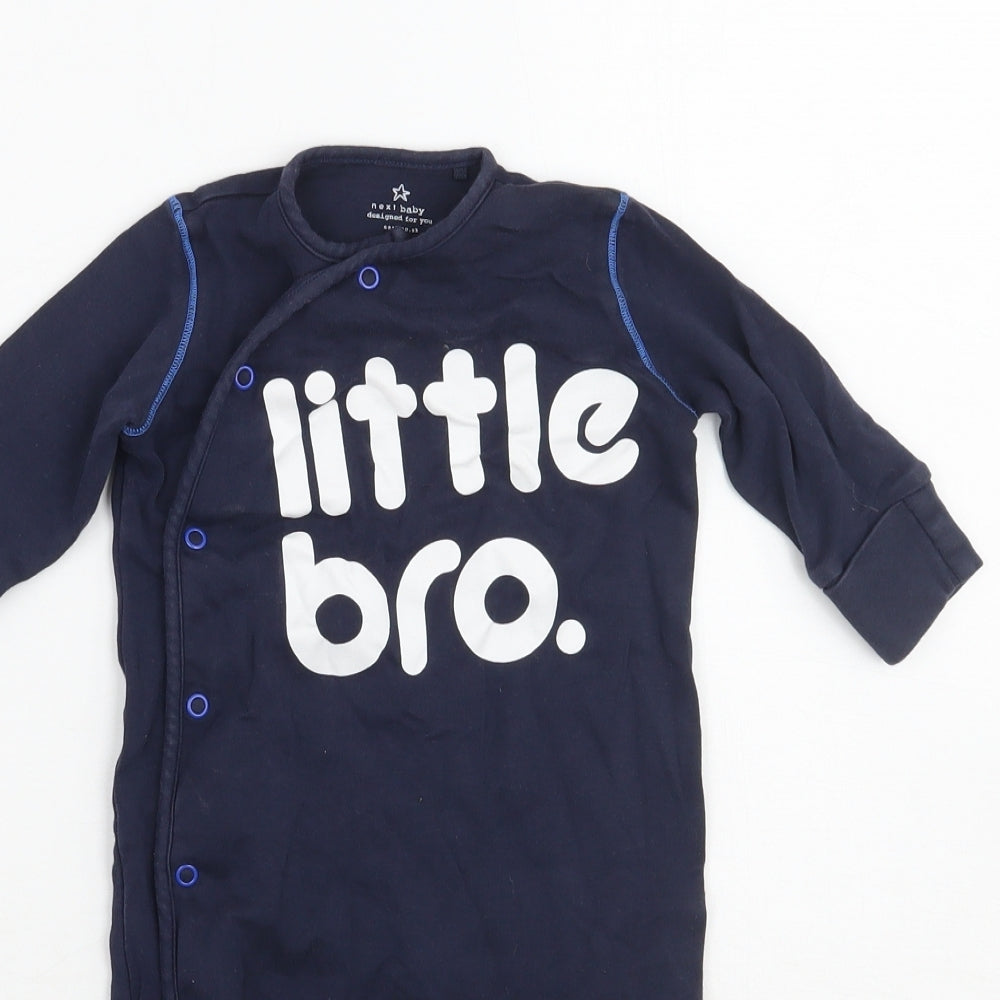 NEXT Boys Blue   Babygrow One-Piece Size 3-6 Months