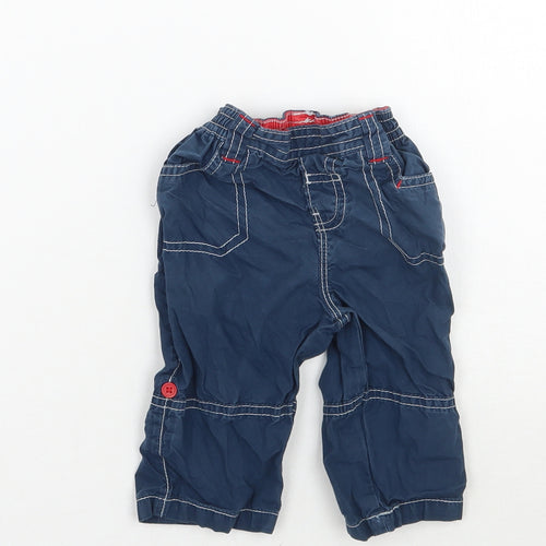 TU Boys Blue   Cargo Trousers Size 3-6 Months