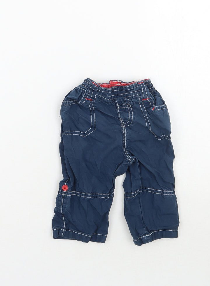 TU Boys Blue   Cargo Trousers Size 3-6 Months