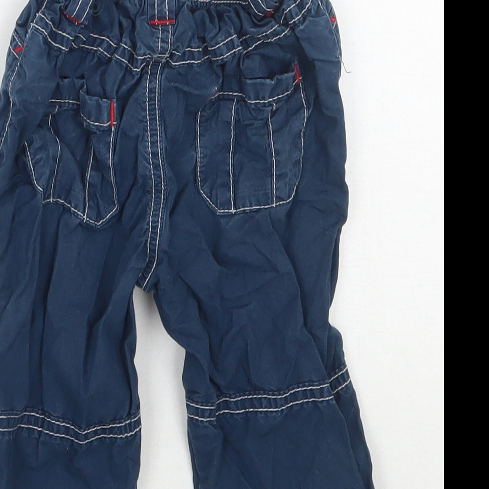 TU Boys Blue   Cargo Trousers Size 3-6 Months