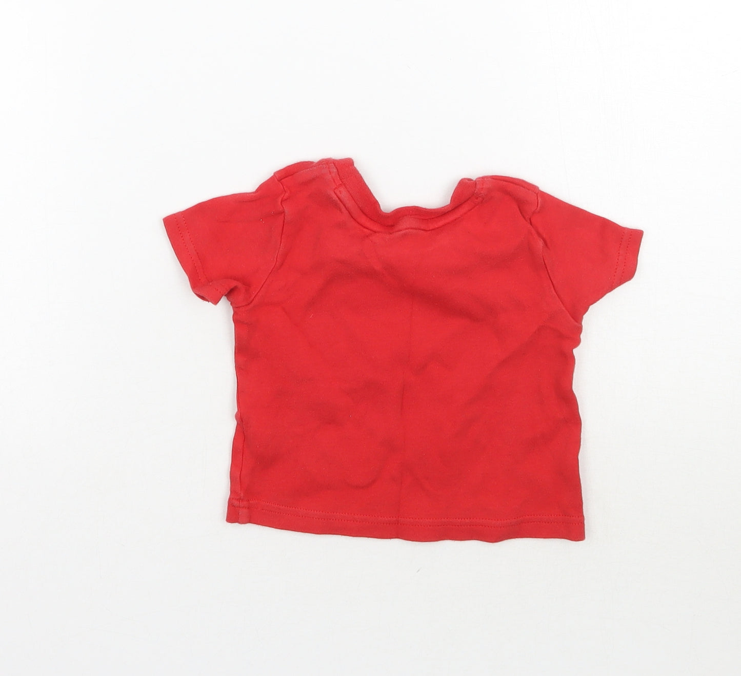 George Boys Red   Basic T-Shirt Size 3-6 Months  - Spiderman