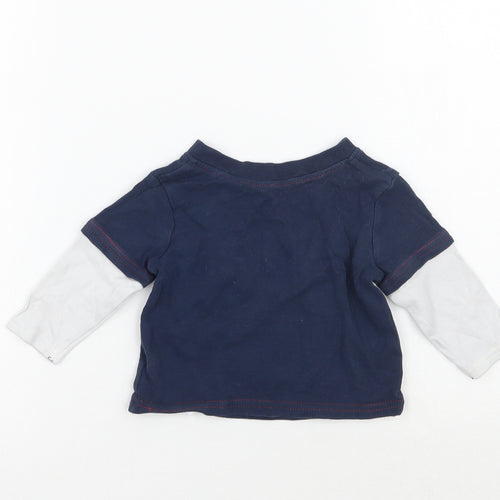 George Boys Blue   Basic T-Shirt Size 3-6 Months