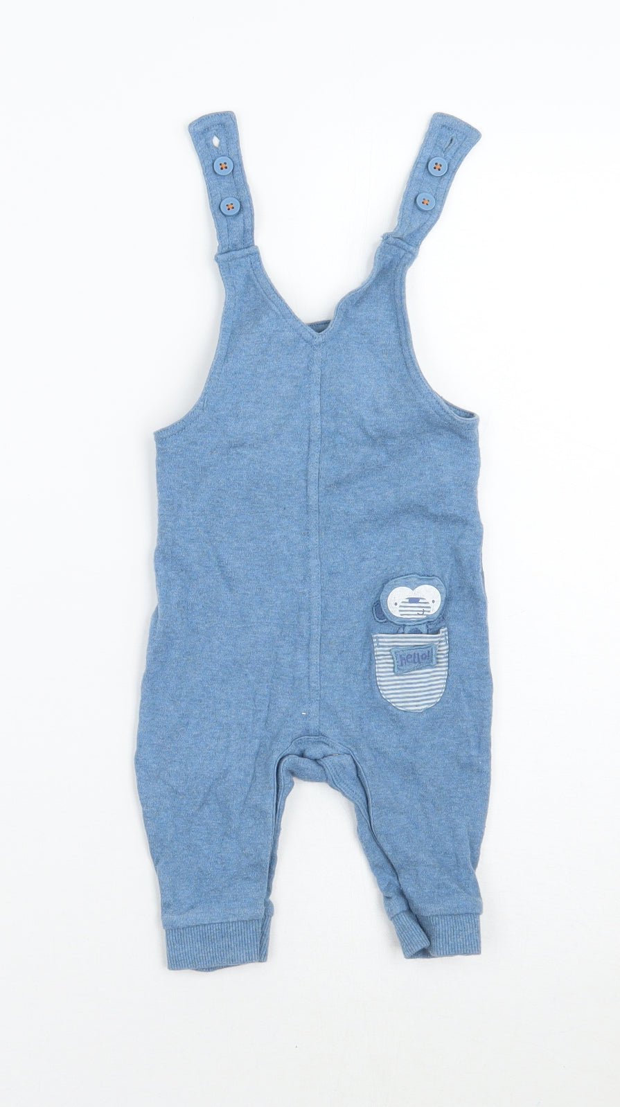 George Boys Blue   Babygrow One-Piece Size 3-6 Months