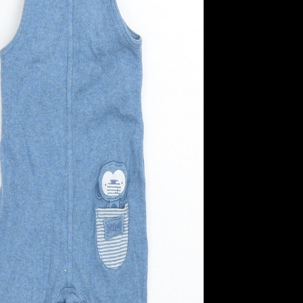 George Boys Blue   Babygrow One-Piece Size 3-6 Months