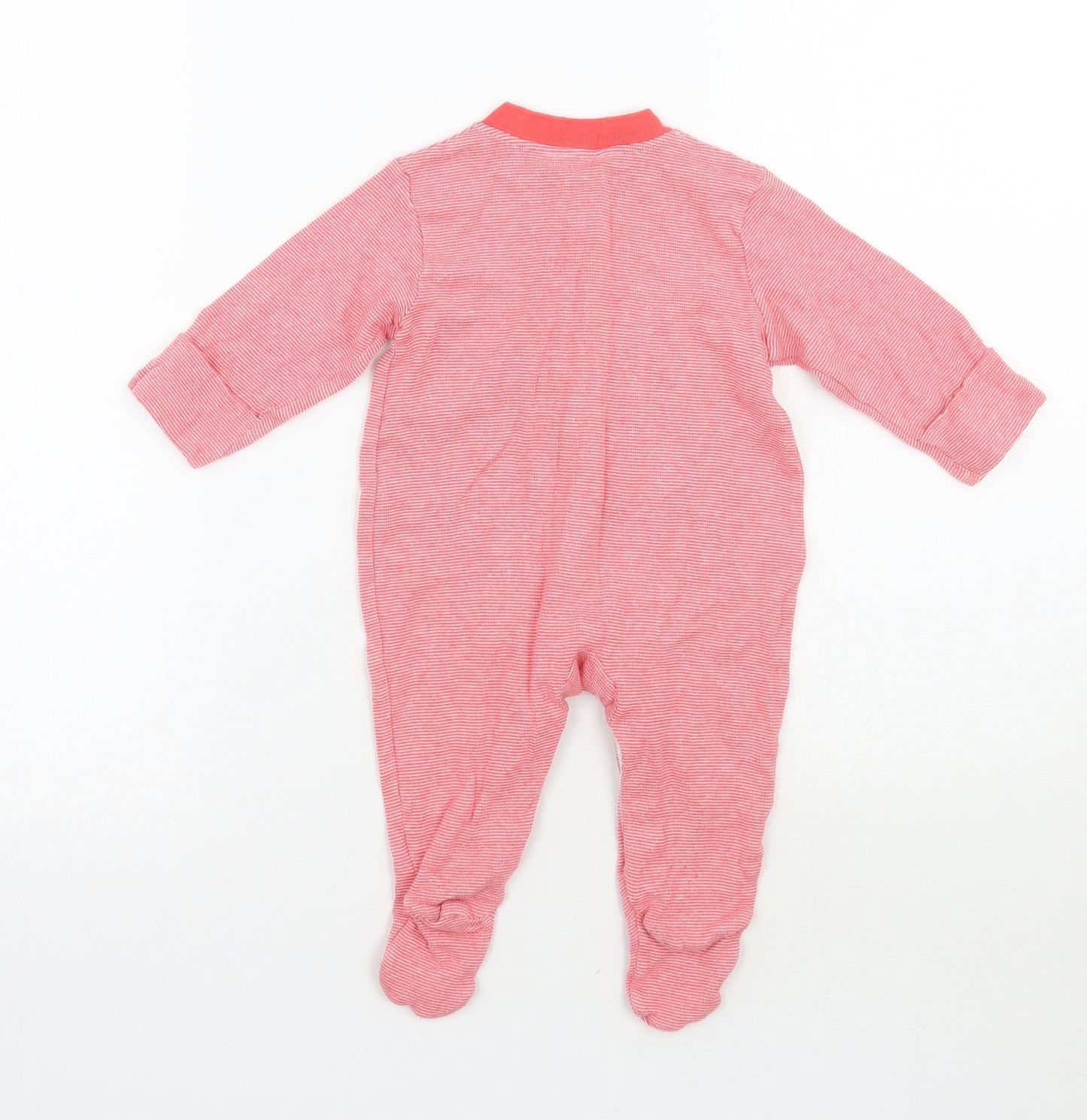 Marks and Spencer Baby Red Striped  Babygrow One-Piece Size 3-6 Months