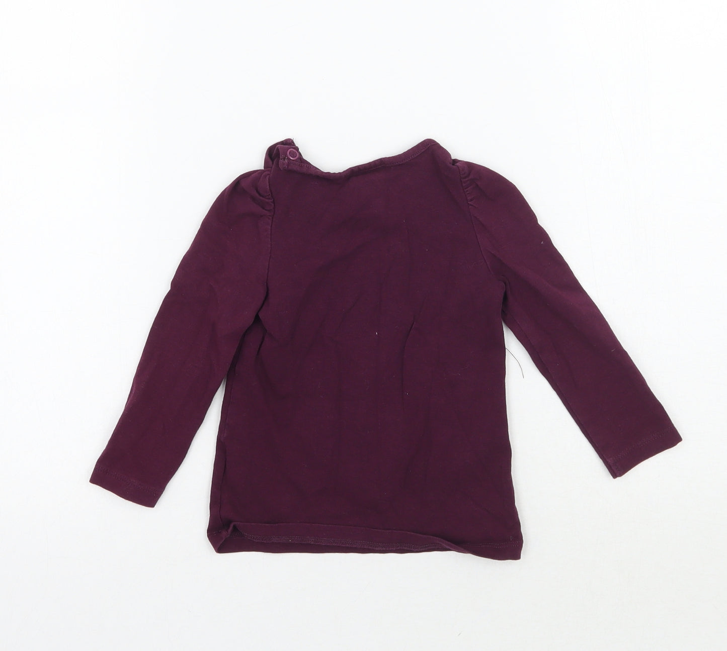 H&M Girls Purple   Basic T-Shirt Size 12-18 Months