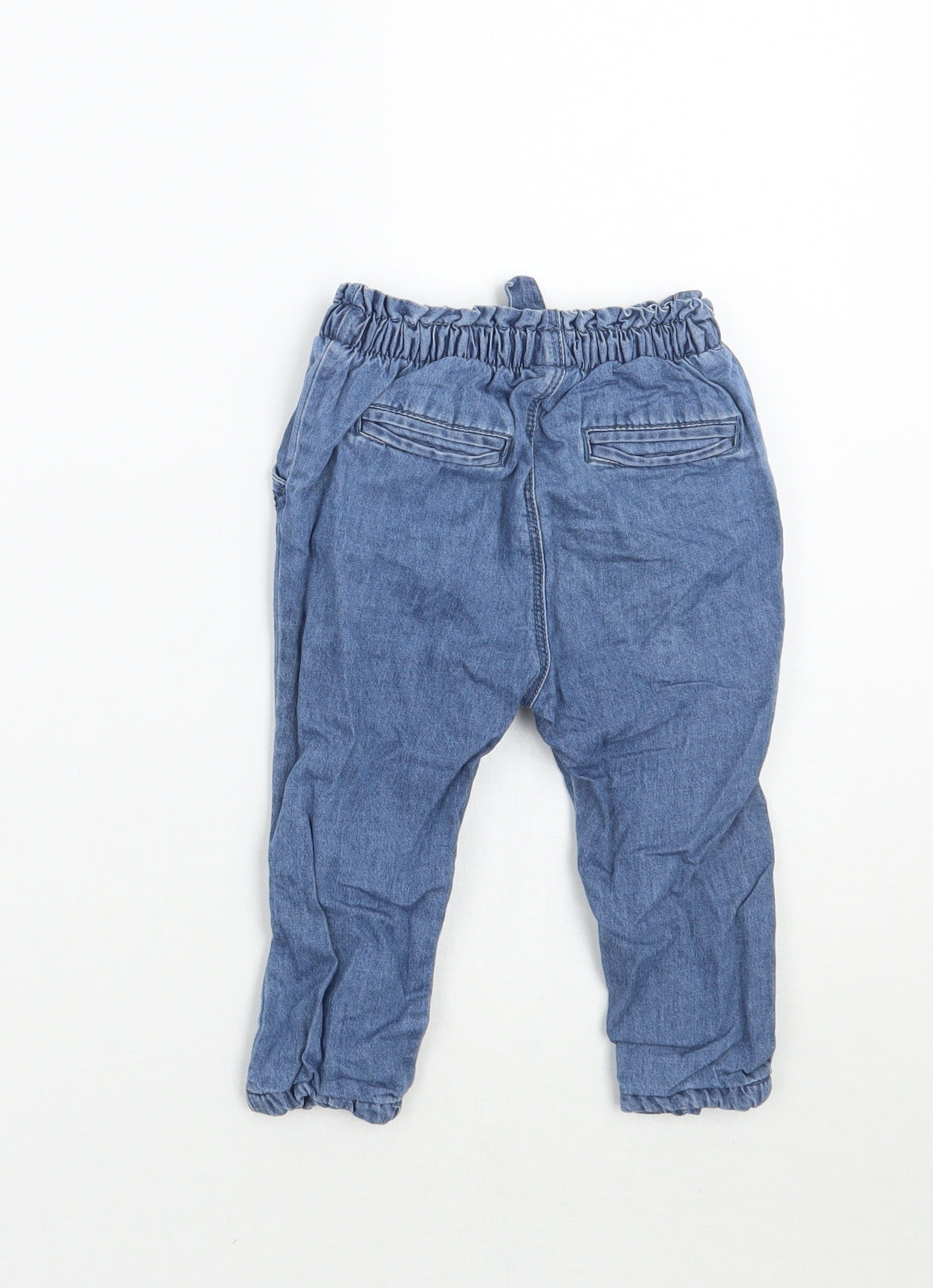 Zara Girls Blue   Cargo Jeans Size 12-18 Months