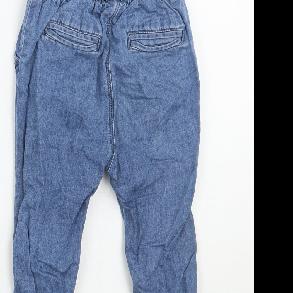 Zara Girls Blue   Cargo Jeans Size 12-18 Months