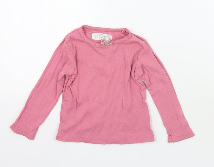 NEXT Girls Pink   Basic T-Shirt Size 12 Months