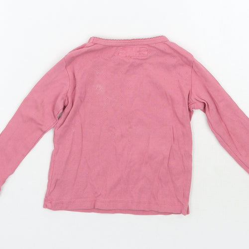 NEXT Girls Pink   Basic T-Shirt Size 12 Months