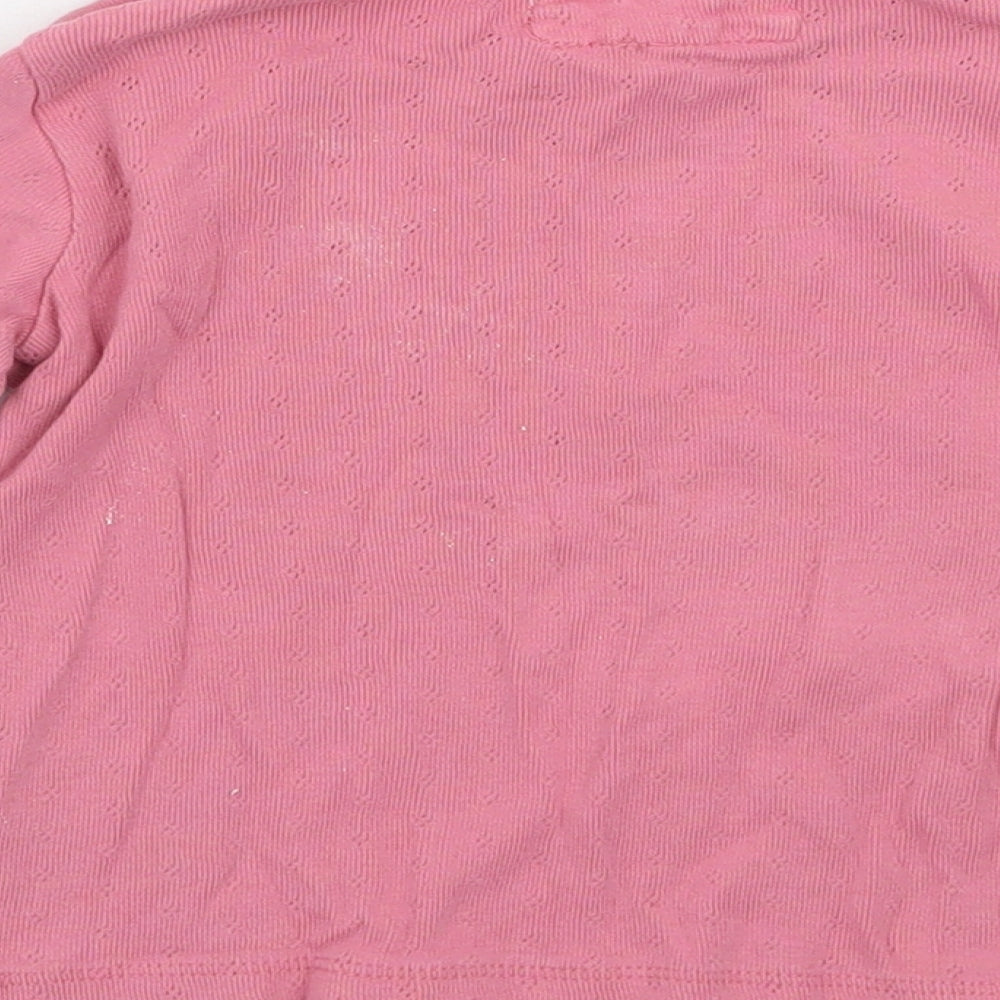 NEXT Girls Pink   Basic T-Shirt Size 12 Months