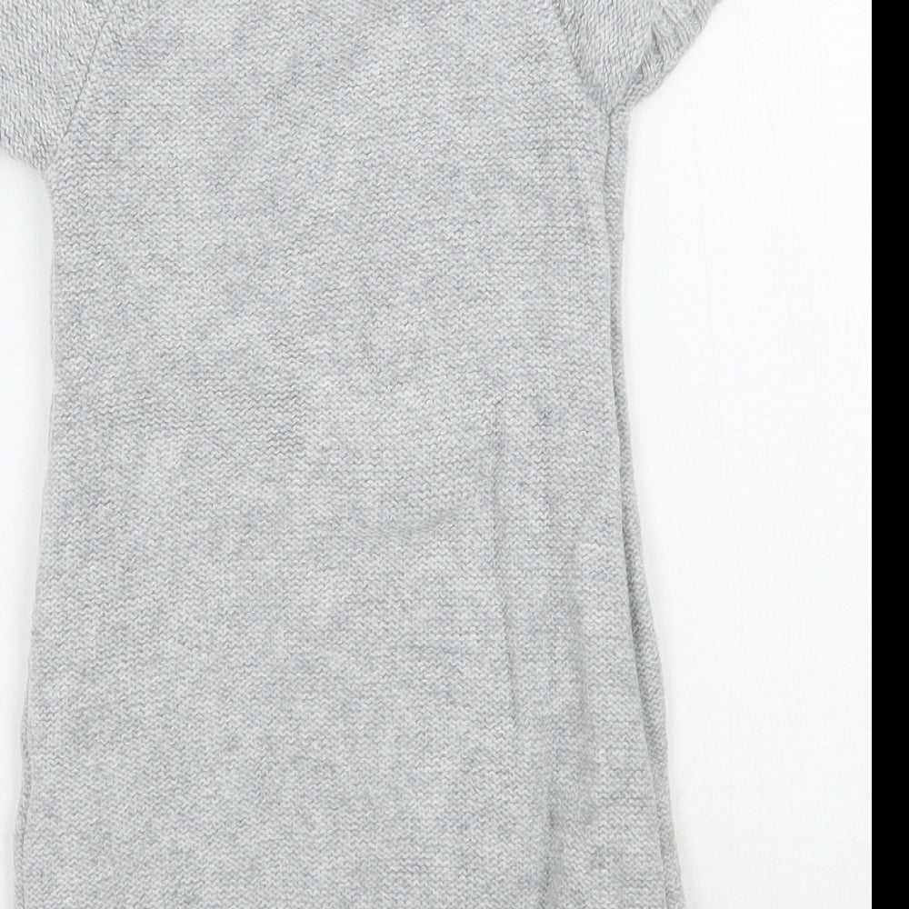 H&M Girls Grey   Pullover Jumper Size XS