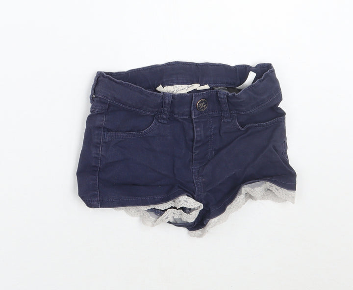 H&M Girls Blue Cut-Off Shorts Size 5-6 Years