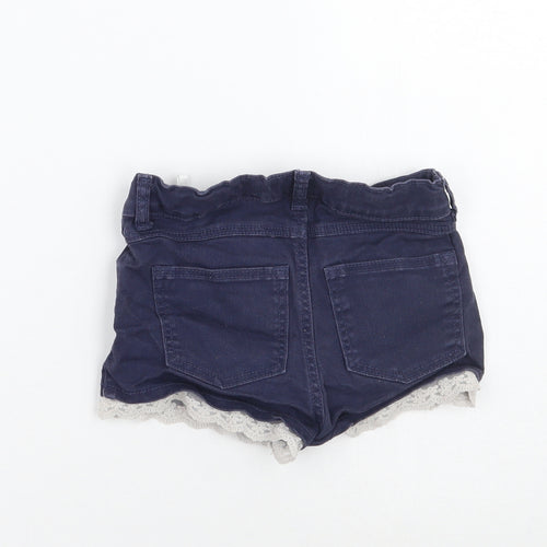 H&M Girls Blue   Cut-Off Shorts Size 5-6 Years