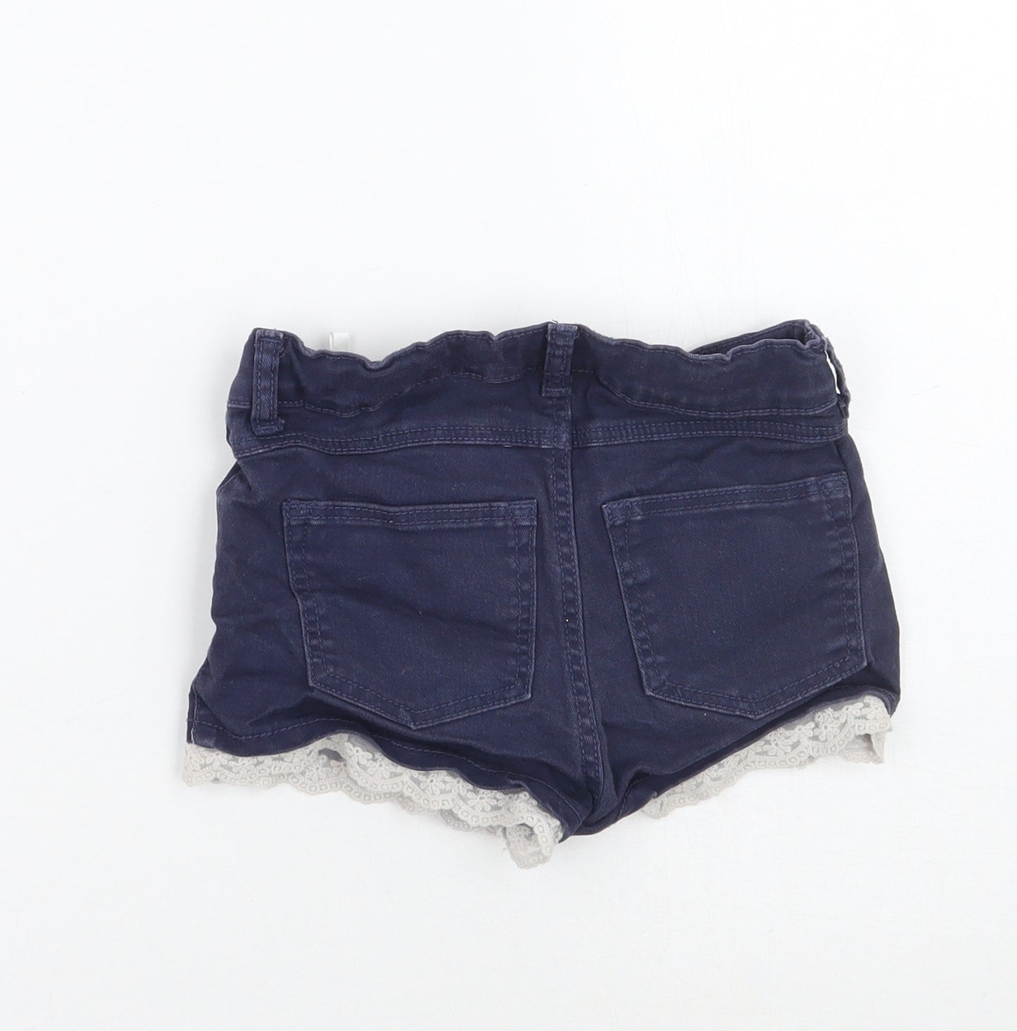 H&M Girls Blue   Cut-Off Shorts Size 5-6 Years