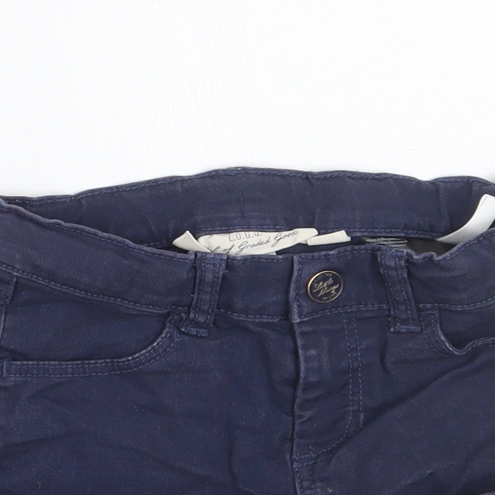 H&M Girls Blue   Cut-Off Shorts Size 5-6 Years