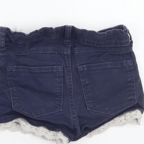 H&M Girls Blue   Cut-Off Shorts Size 5-6 Years