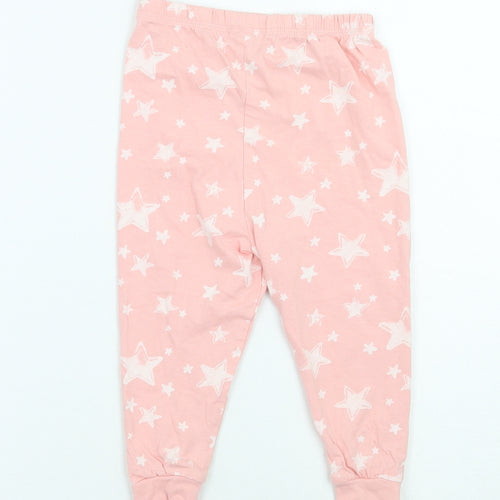 George Girls Pink Geometric   Pyjama Pants Size 2 Years