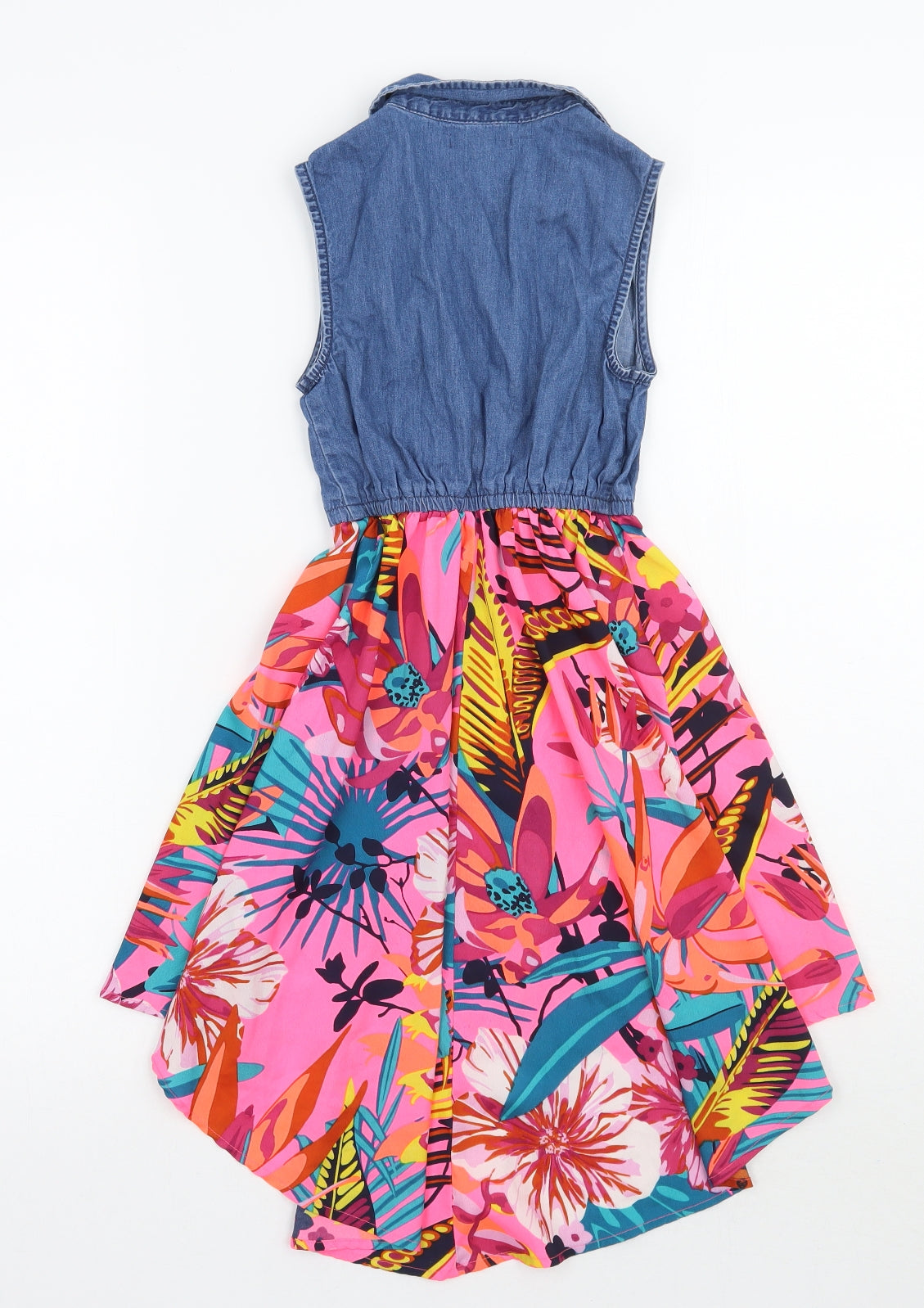 Bluezoo Girls Black Floral  A-Line  Size 6 Years