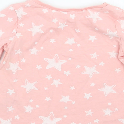 George Girls Pink Geometric  Basic T-Shirt Size 12-18 Months