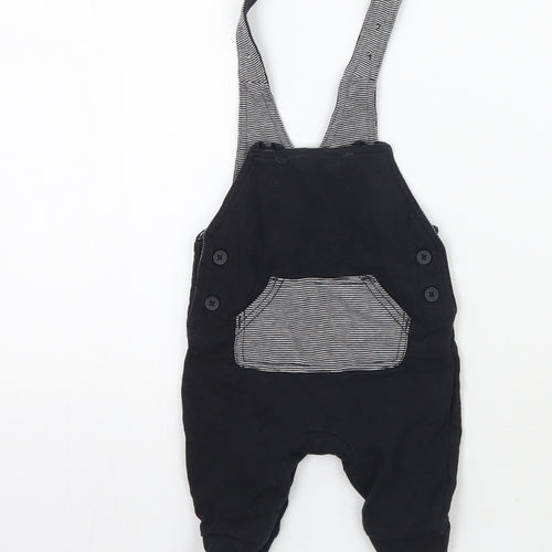 George Boys Black   Dungaree One-Piece Size 0-3 Months
