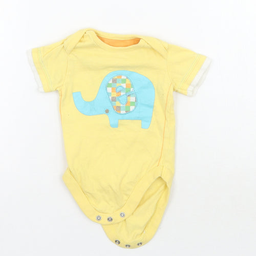 George Baby Yellow   Babygrow One-Piece Size 3-6 Months