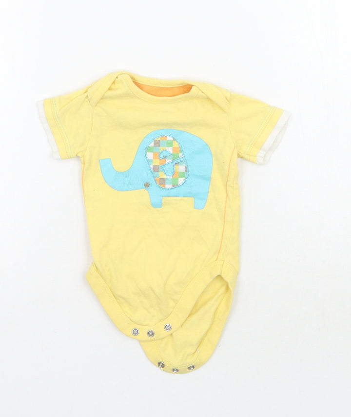 George Baby Yellow Babygrow One-Piece Size 3-6 Months