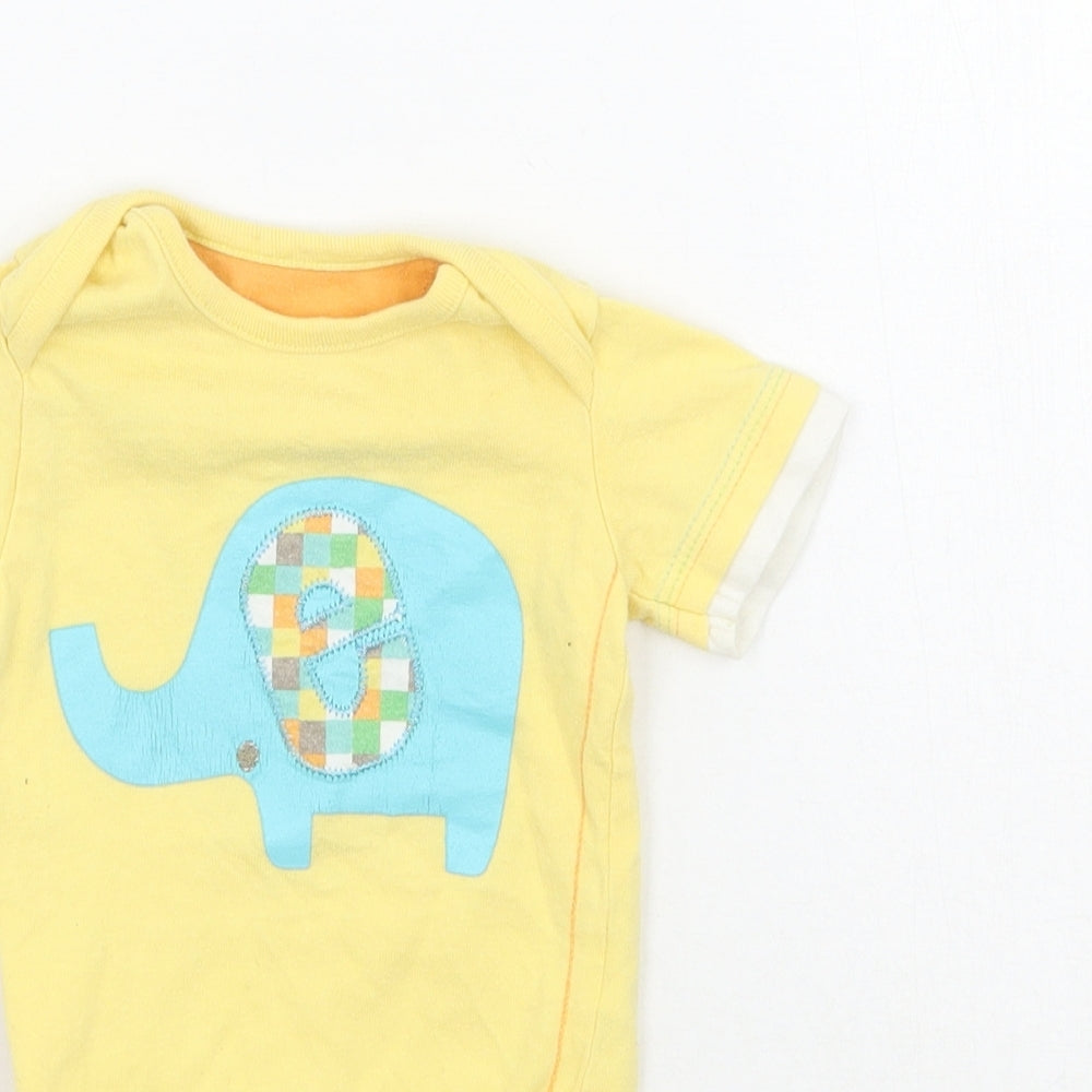 George Baby Yellow   Babygrow One-Piece Size 3-6 Months