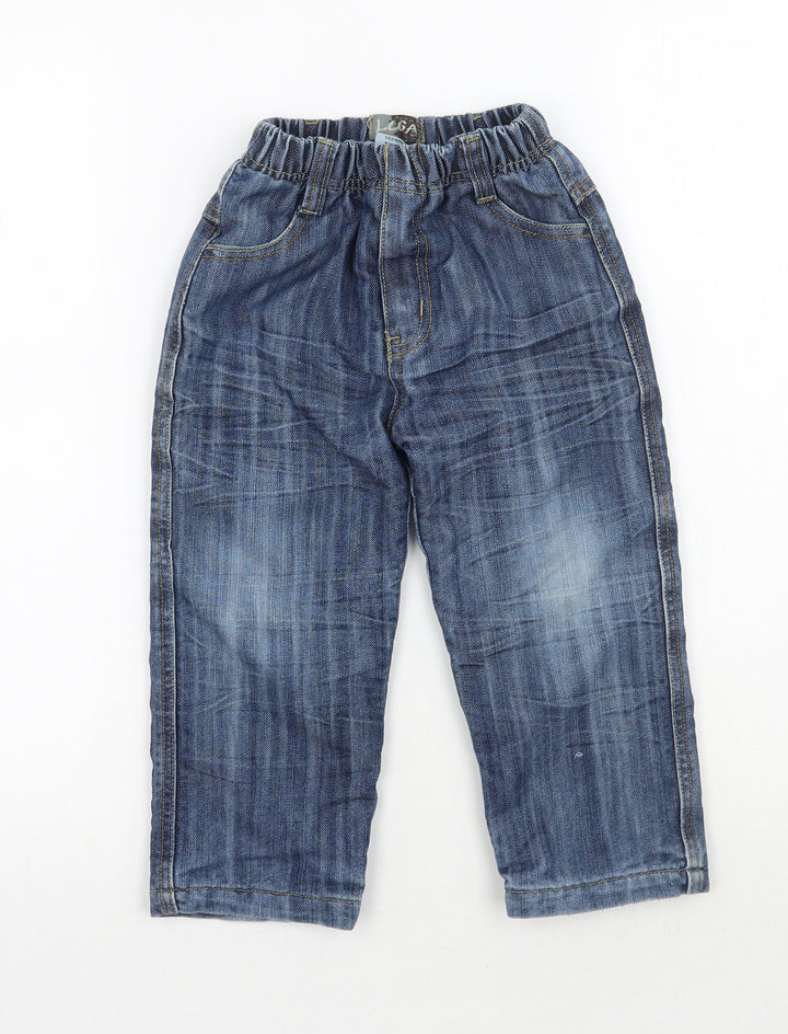 Lusa Boys Blue   Cargo Jeans Size 18-24 Months
