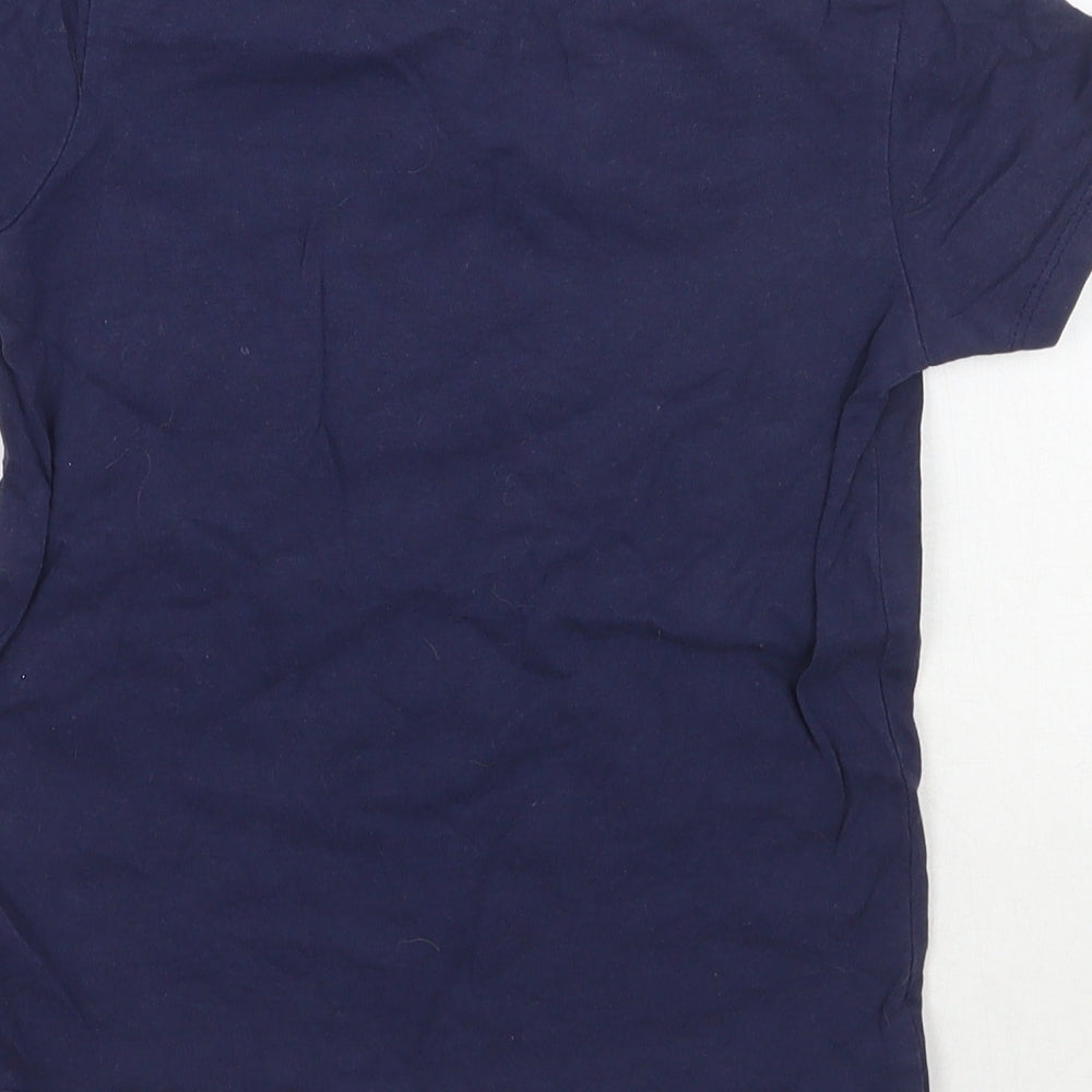 Nutmeg Girls Blue Floral  Basic T-Shirt Size 5-6 Years
