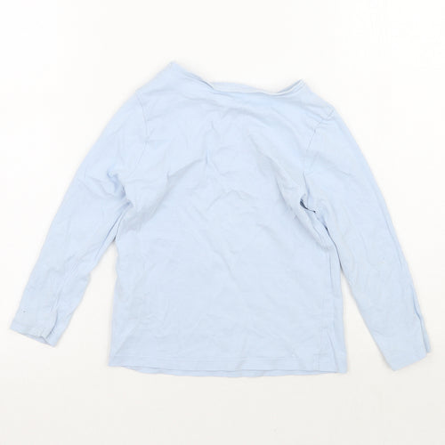 George Boys Blue Animal Print  Basic T-Shirt Size 3-4 Years