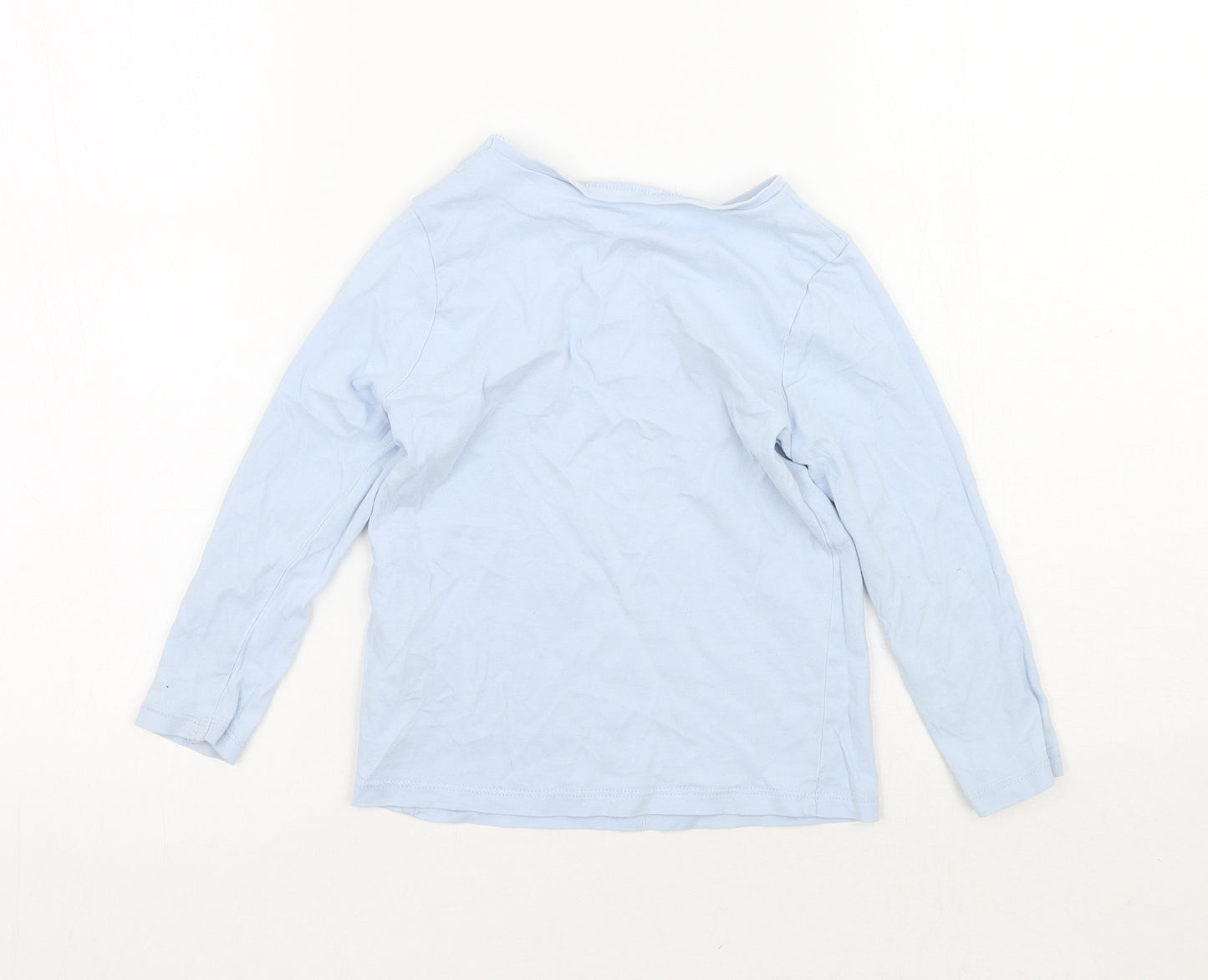 George Boys Blue Animal Print  Basic T-Shirt Size 3-4 Years