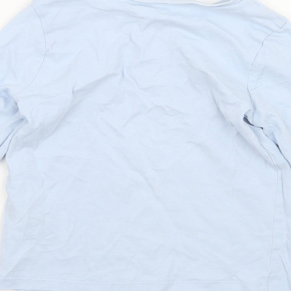 George Boys Blue Animal Print  Basic T-Shirt Size 3-4 Years