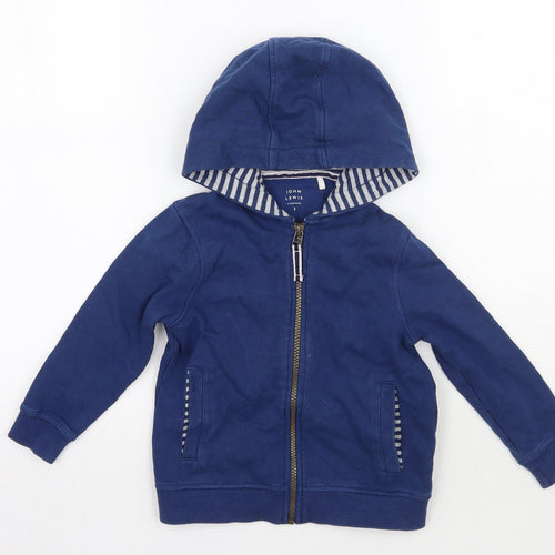 John Lewis Boys Blue   Jacket Coat Size 3 Years