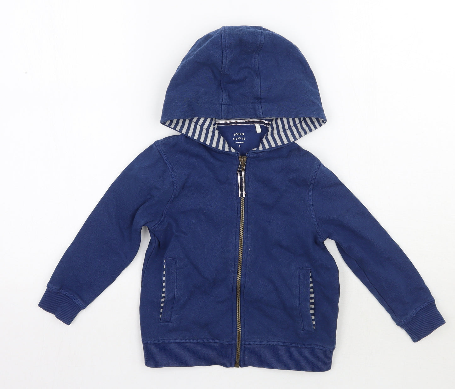 John Lewis Boys Blue   Jacket Coat Size 3 Years
