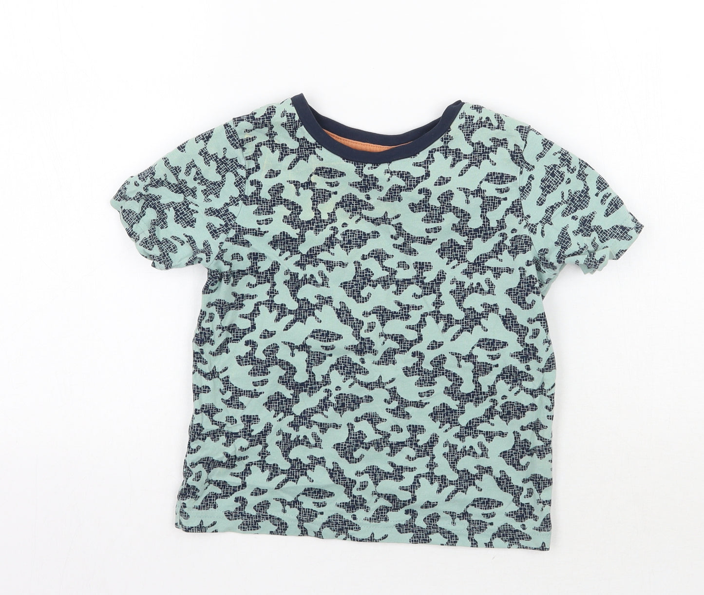 Nutmeg Boys Green Camouflage  Basic T-Shirt Size 4-5 Years