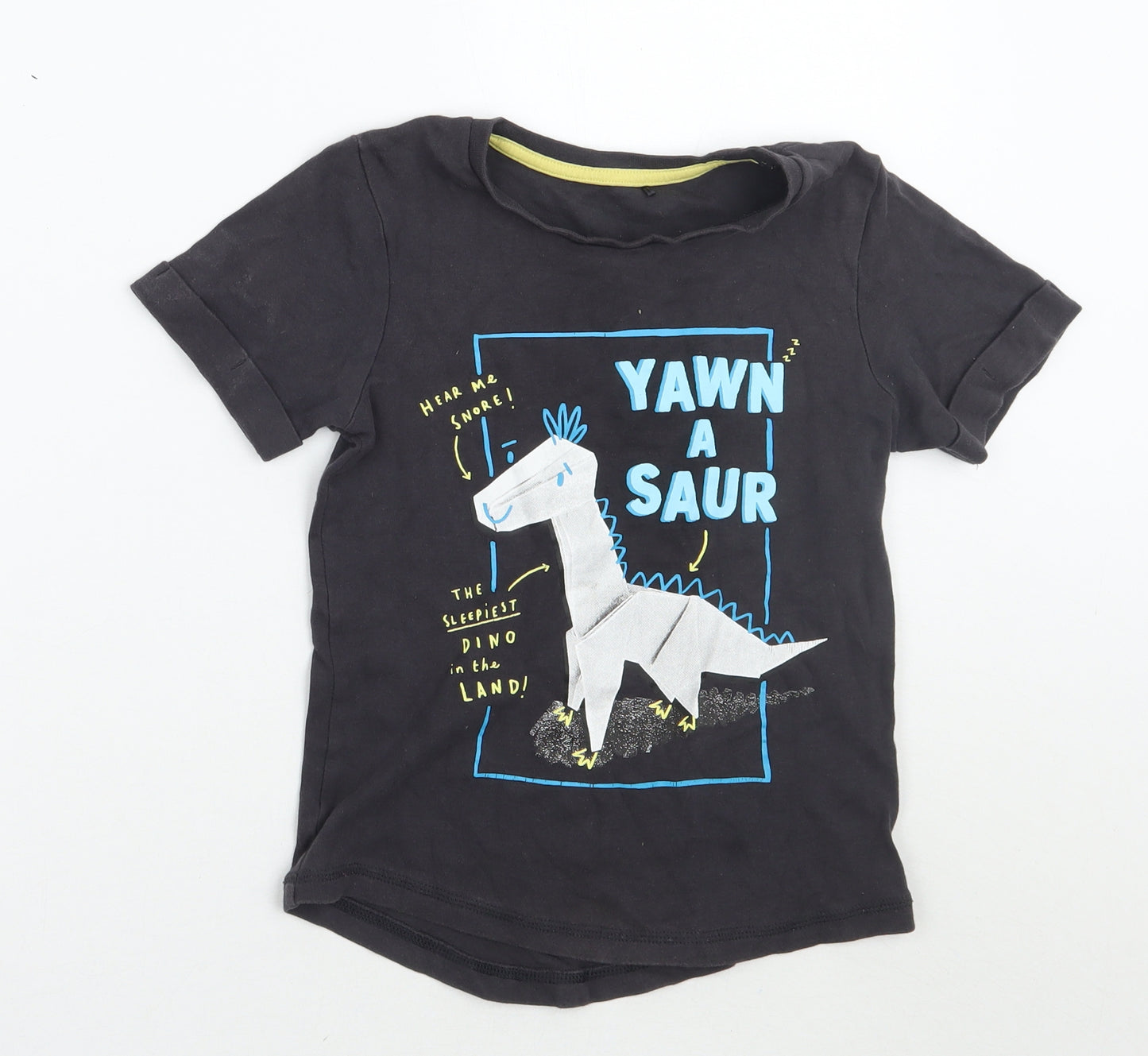 George Boys Grey   Basic T-Shirt Size 6-7 Years
