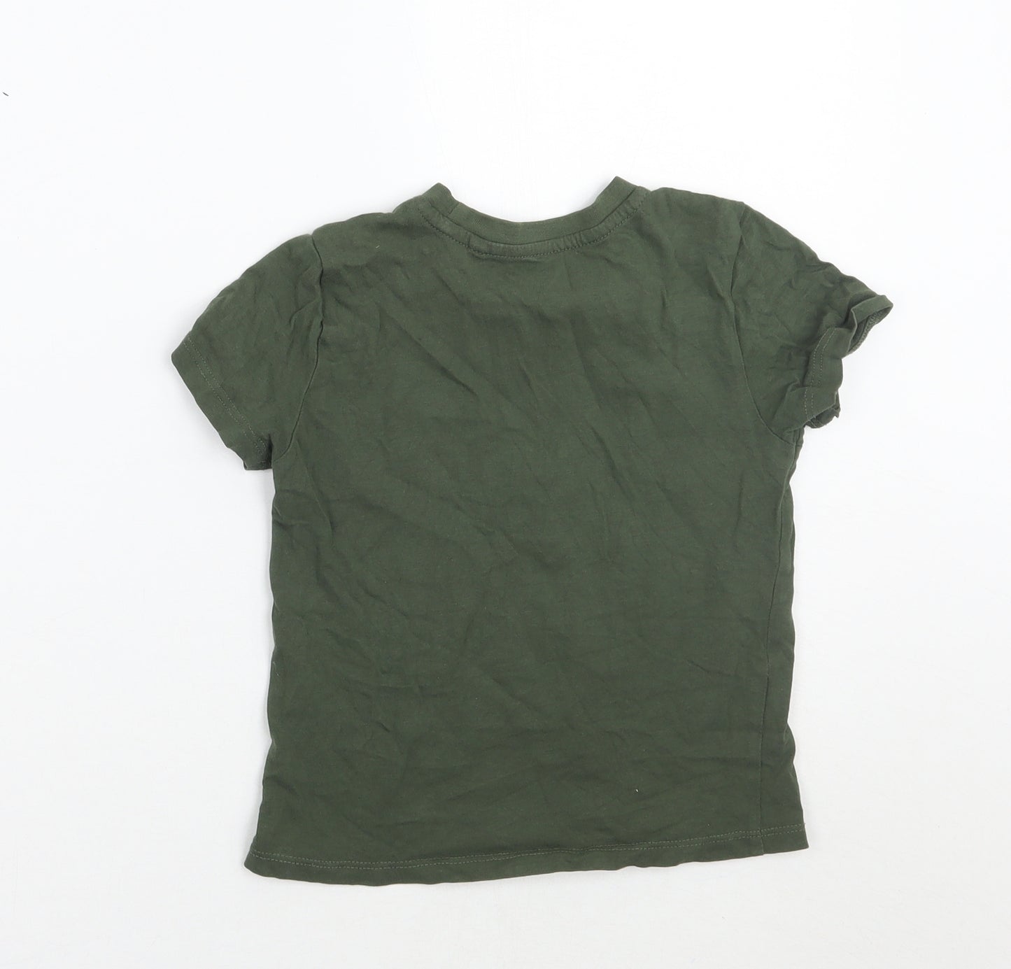 Primark Boys Green   Basic T-Shirt Size 2-3 Years